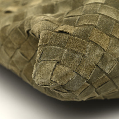 Bottega Veneta Suede Intrecciato Large Hop Mud 8 of 9