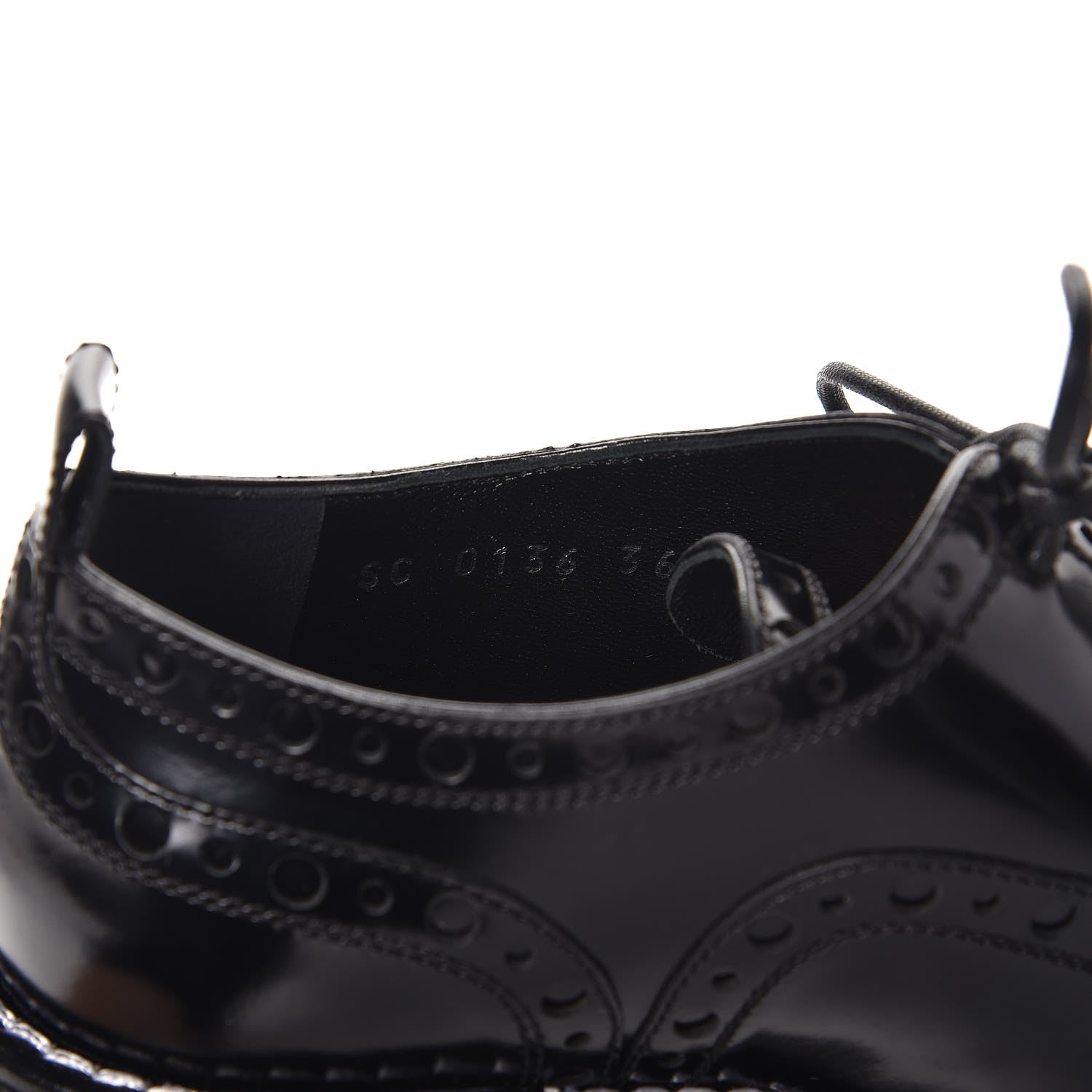 Louis Vuitton Calfskin Fighter Richelieu Platform Boots 36 Black 8 of 9