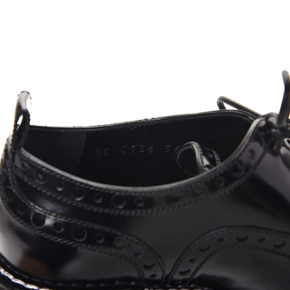 Louis Vuitton Calfskin Fighter Richelieu Platform Boots 36 Black 8 of 9