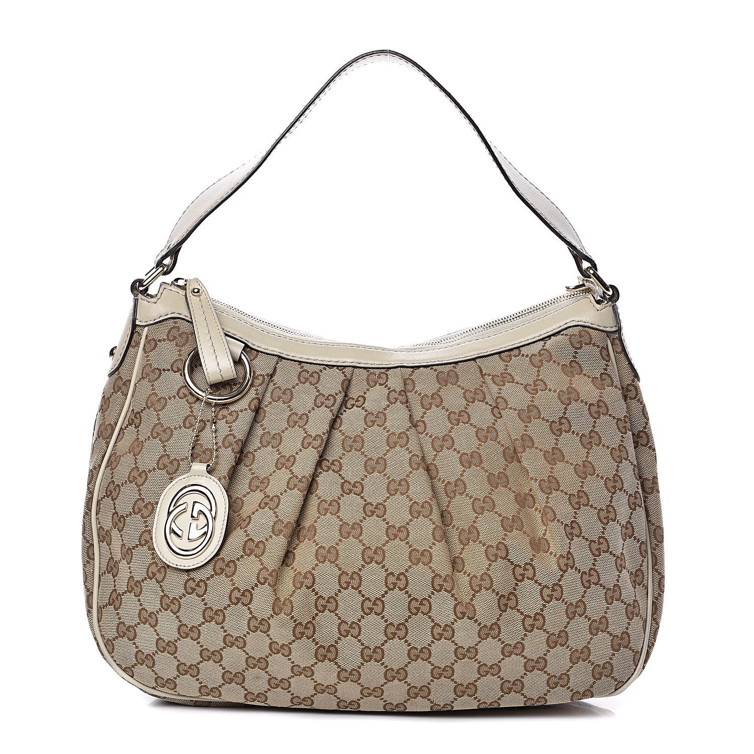 Gucci Monogram Medium Sukey Hobo Off White 1 of 12