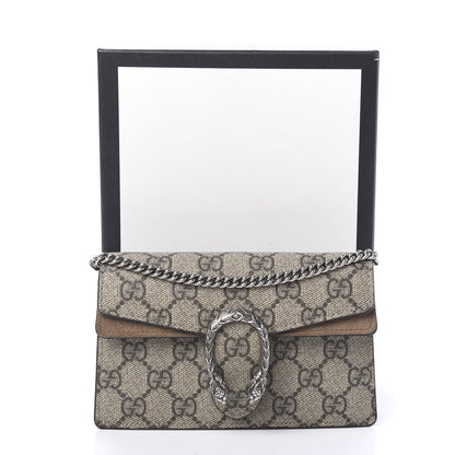 Gucci GG Supreme Monogram Super Mini Dionysus Shoulder Bag Taupe 10 of 10