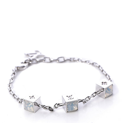 Louis Vuitton Swarovski Gamble Damier Bracelet Silver 1 of 5