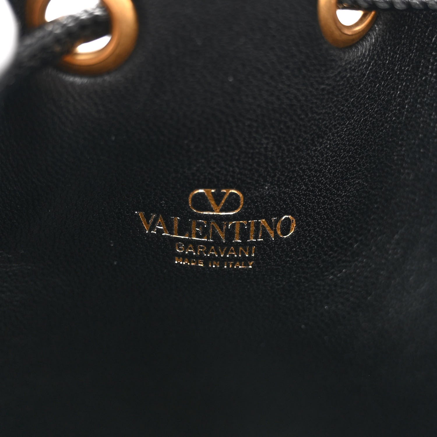 Valentino Garavani Nappa Mini VLogo Signature Bucket Bag Black 6 of 9