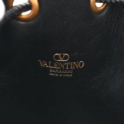 Valentino Garavani Nappa Mini VLogo Signature Bucket Bag Black 6 of 9