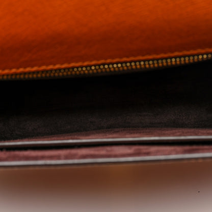 Saint Laurent Ostrich Carre Satchel Brick 5 of 9