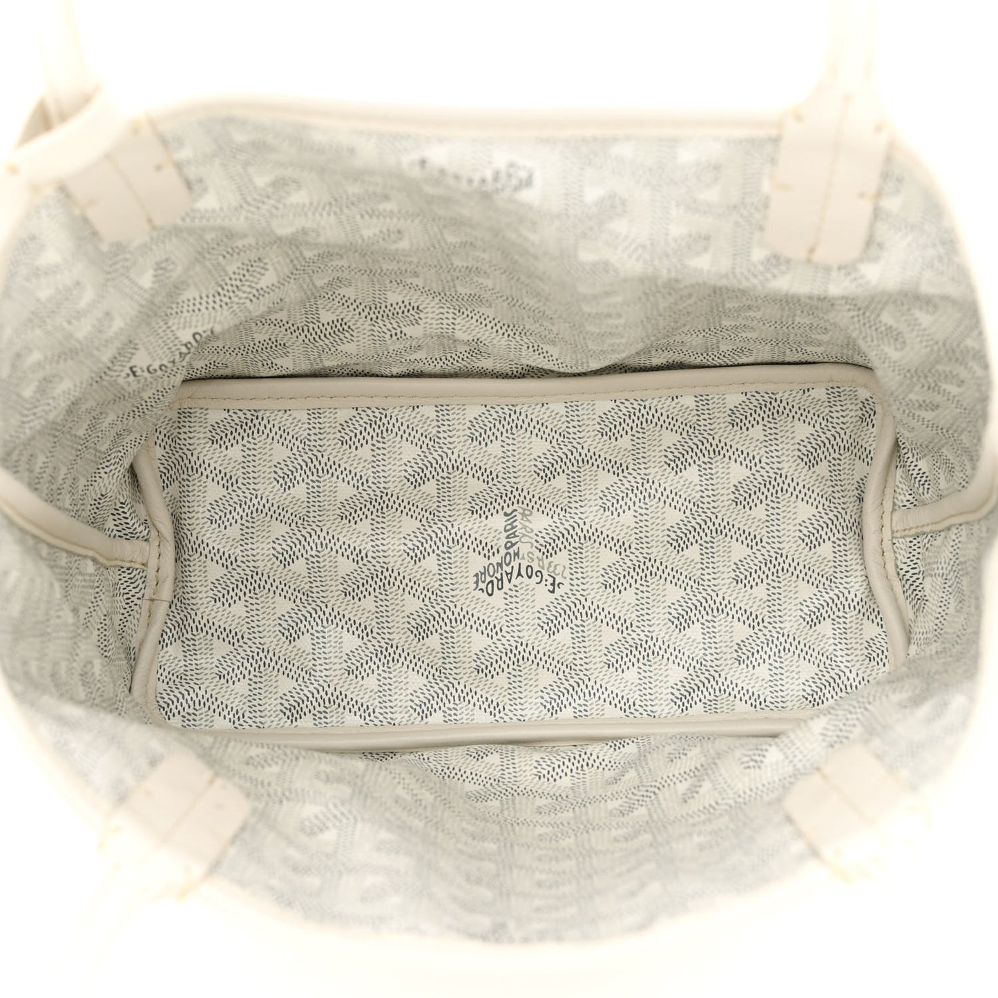 Goyardine Reversible Mini Anjou White