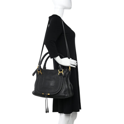 Chloe Calfskin Medium Marcie Satchel Black 2 of 18