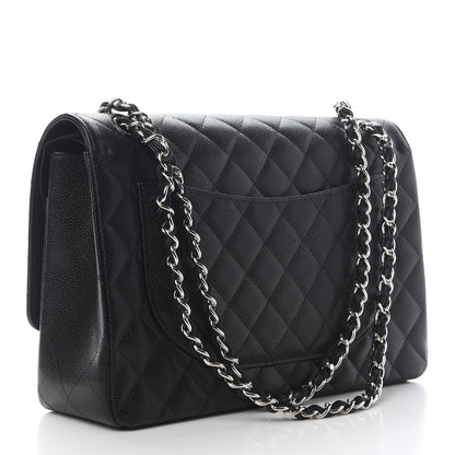 Chanel Caviar Quilted Maxi Double Flap Black 3 of 9