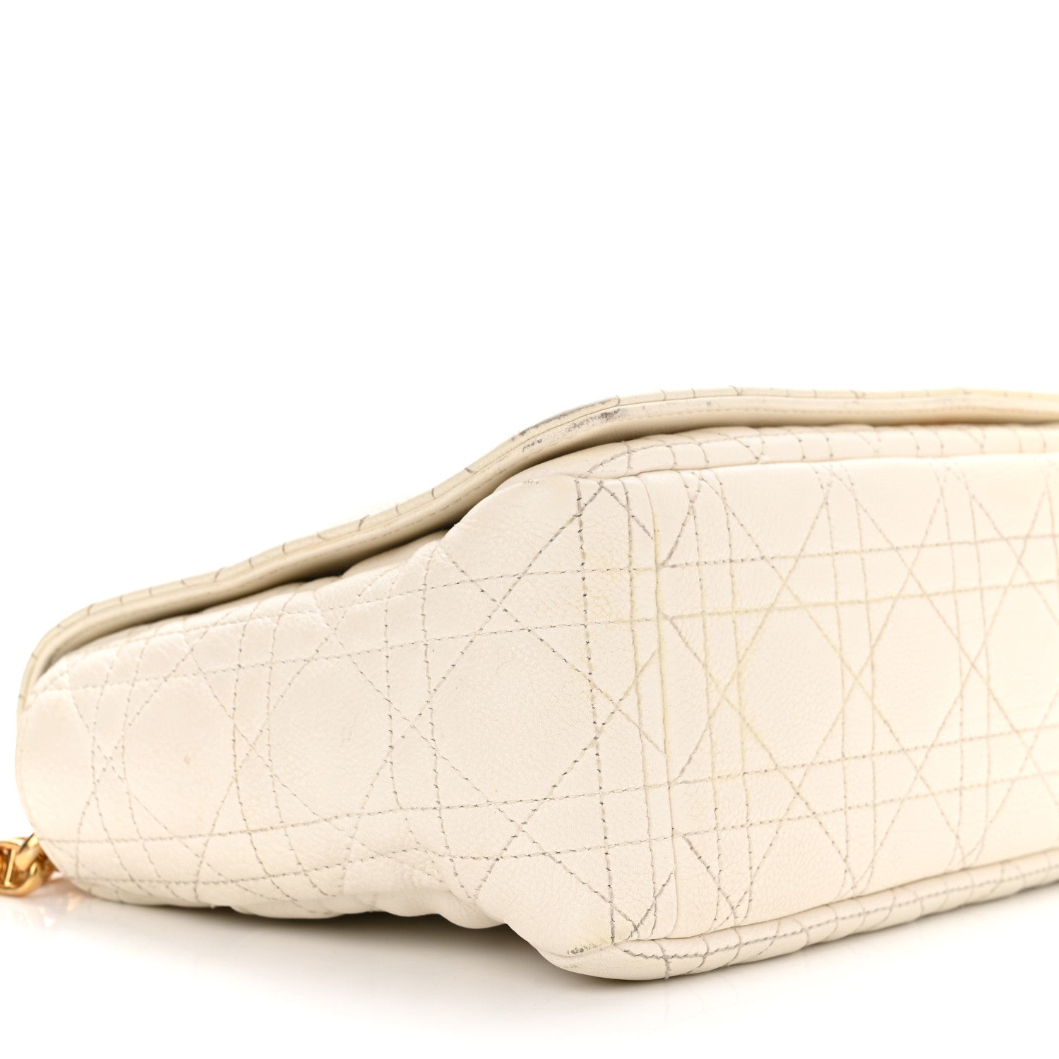 Christian Dior Grained Calfskin Cannage Large Caro Bag Latte 9 of 12