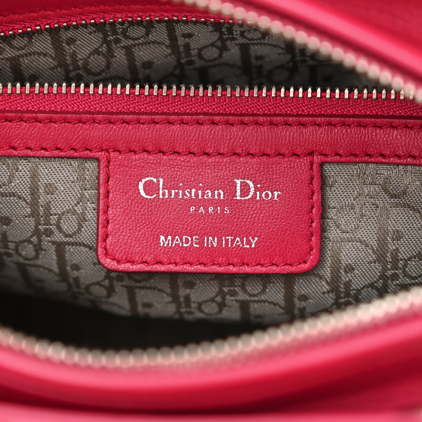 Lambskin Cannage Medium Lady Dior Pink