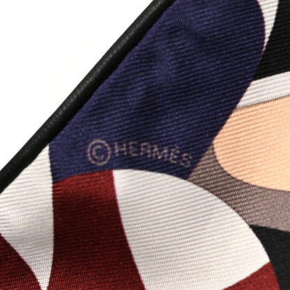 Hermes Silk 18-3-7 Forever Twilly Vert Loden Bougogne Bleu Marine 8 of 8