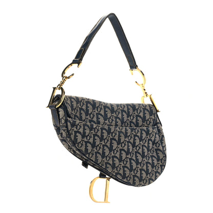 Christian Dior Monogram Saddle Bag Blue 3 of 17