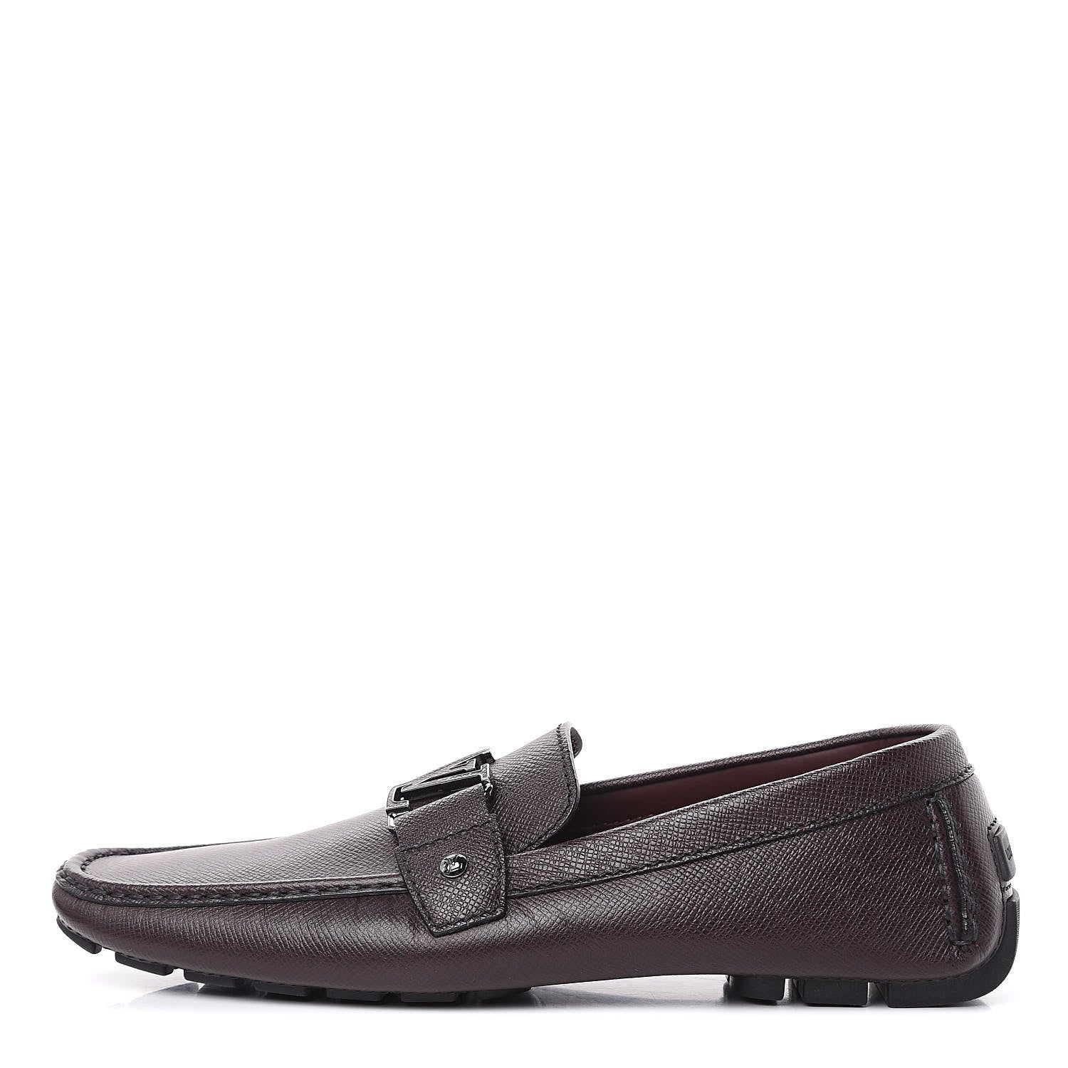 Louis Vuitton Taiga Monte Carlo Moccasin Loafers 10 Grizzli 1 of 10