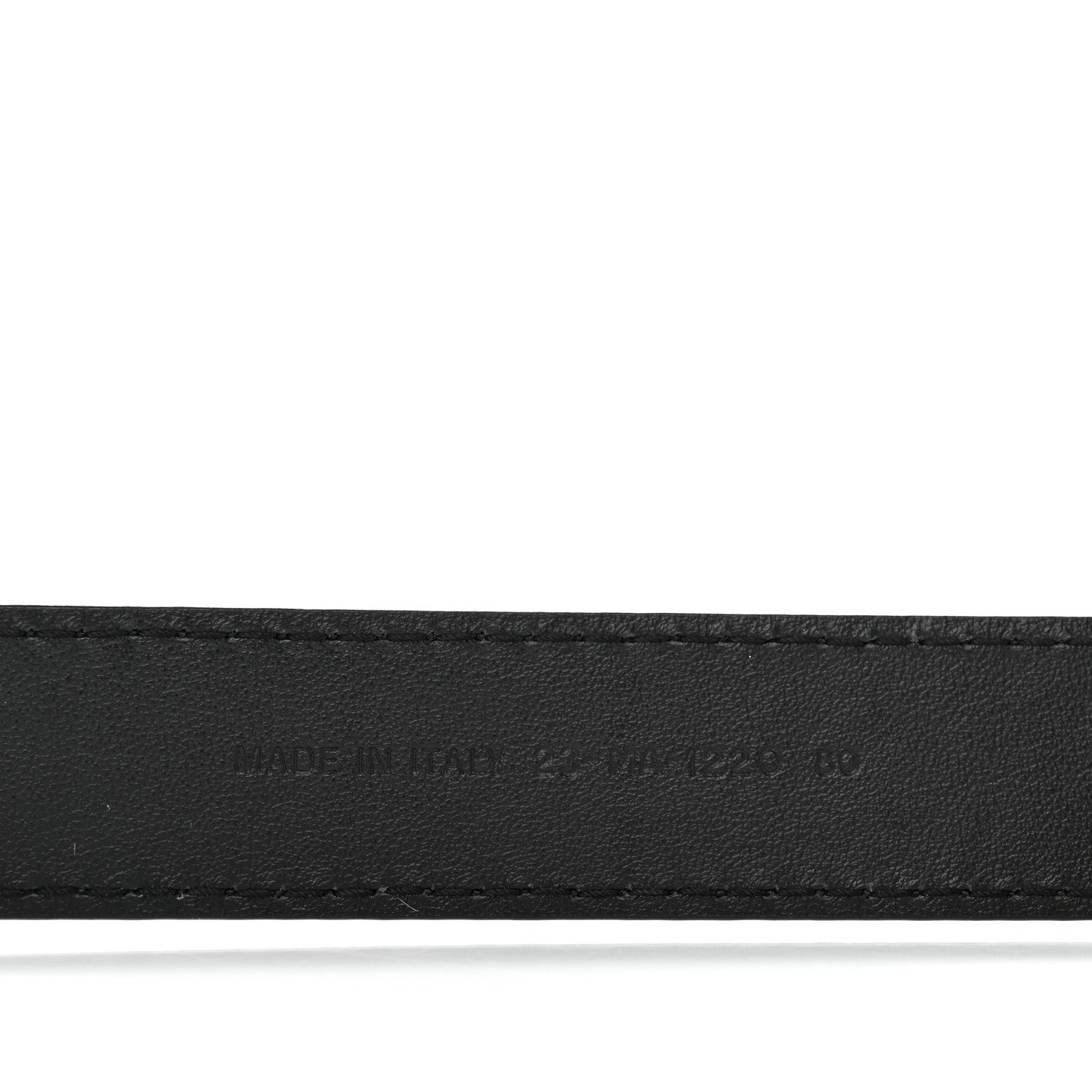 Christian Dior Calfskin D Fence Belt 80 32 Black 3 of 6