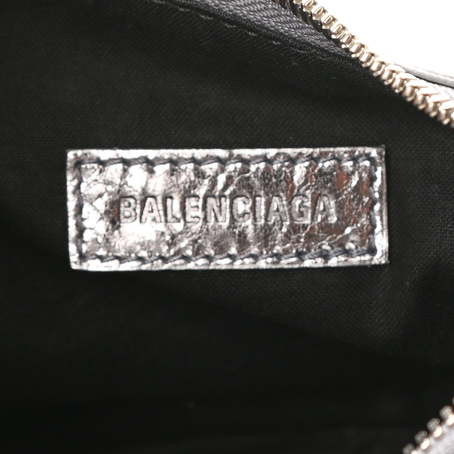 Balenciaga Metallic Agneau Arena Le Cagole Chain Shoulder Bag XS Silver 5 of 8