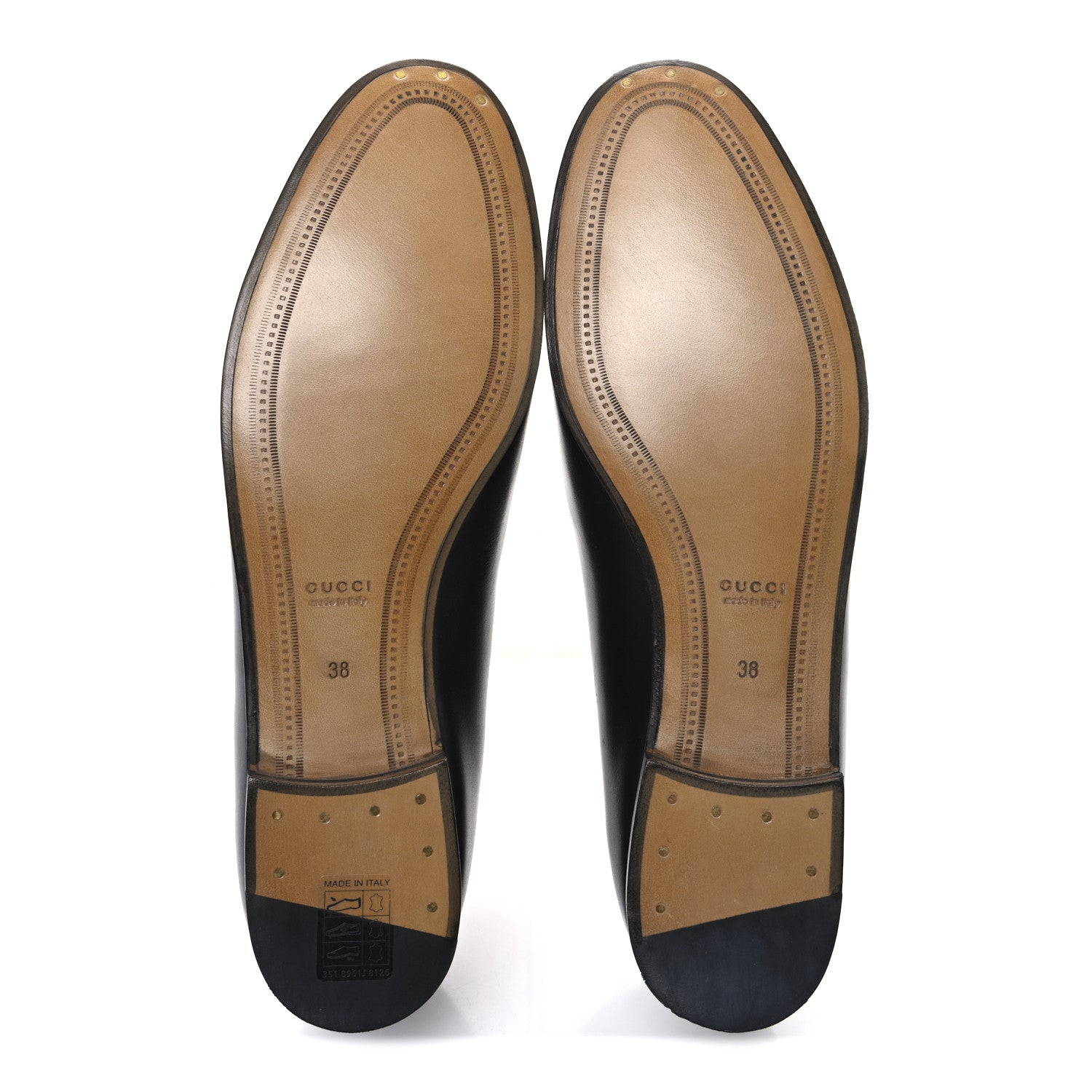 Gucci Calfskin Womens Jordaan Loafers 38 Black 7 of 11