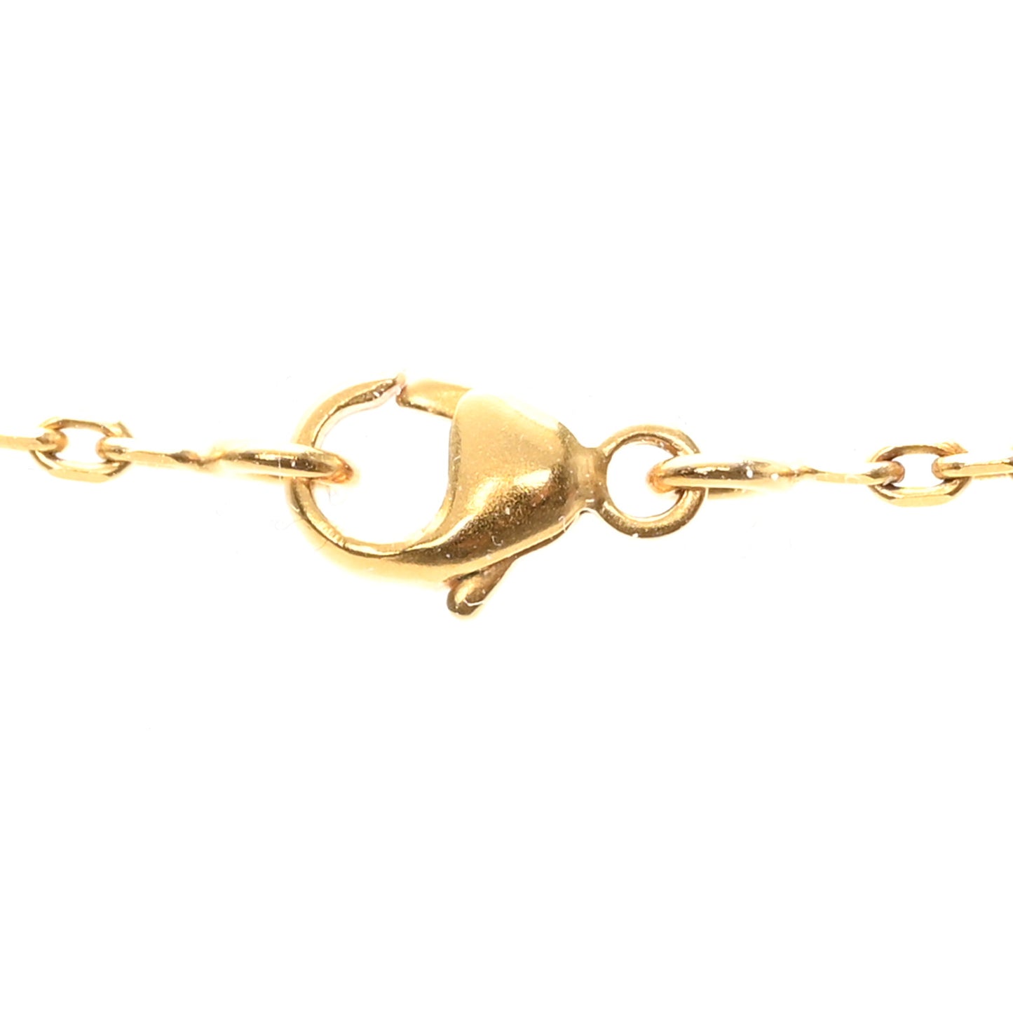 Lacquered Rose Gold Pop H Pendant Necklace Marron Glace