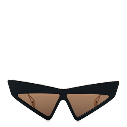 Gucci Acetate Crystal Geometric Sunglasses GG0430S Black 2 of 6