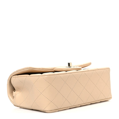 Chanel Lambskin Quilted Mini Rectangular Flap Beige 4 of 10