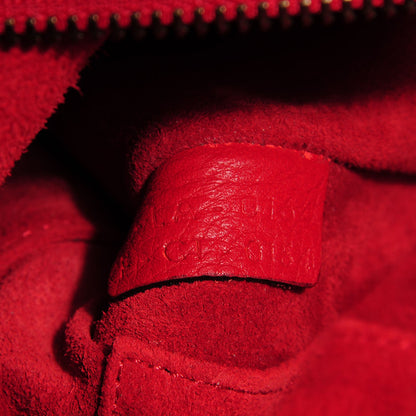 Celine Drummed Calfskin Nano Luggage Coquelicot 8 of 8