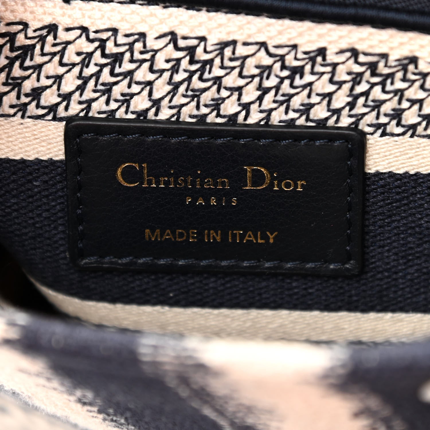 Christian Dior Canvas Medium D-Stripes Lady D-Lite Blue 8 of 11