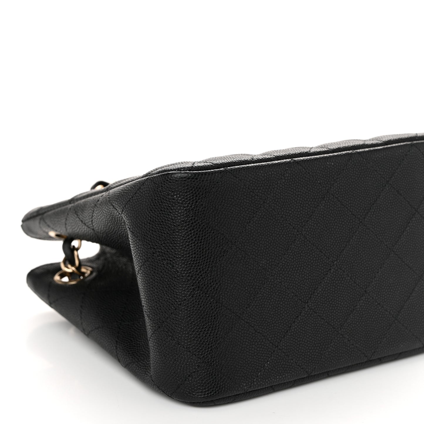 Caviar Quilted Mini Bucket Bag Black