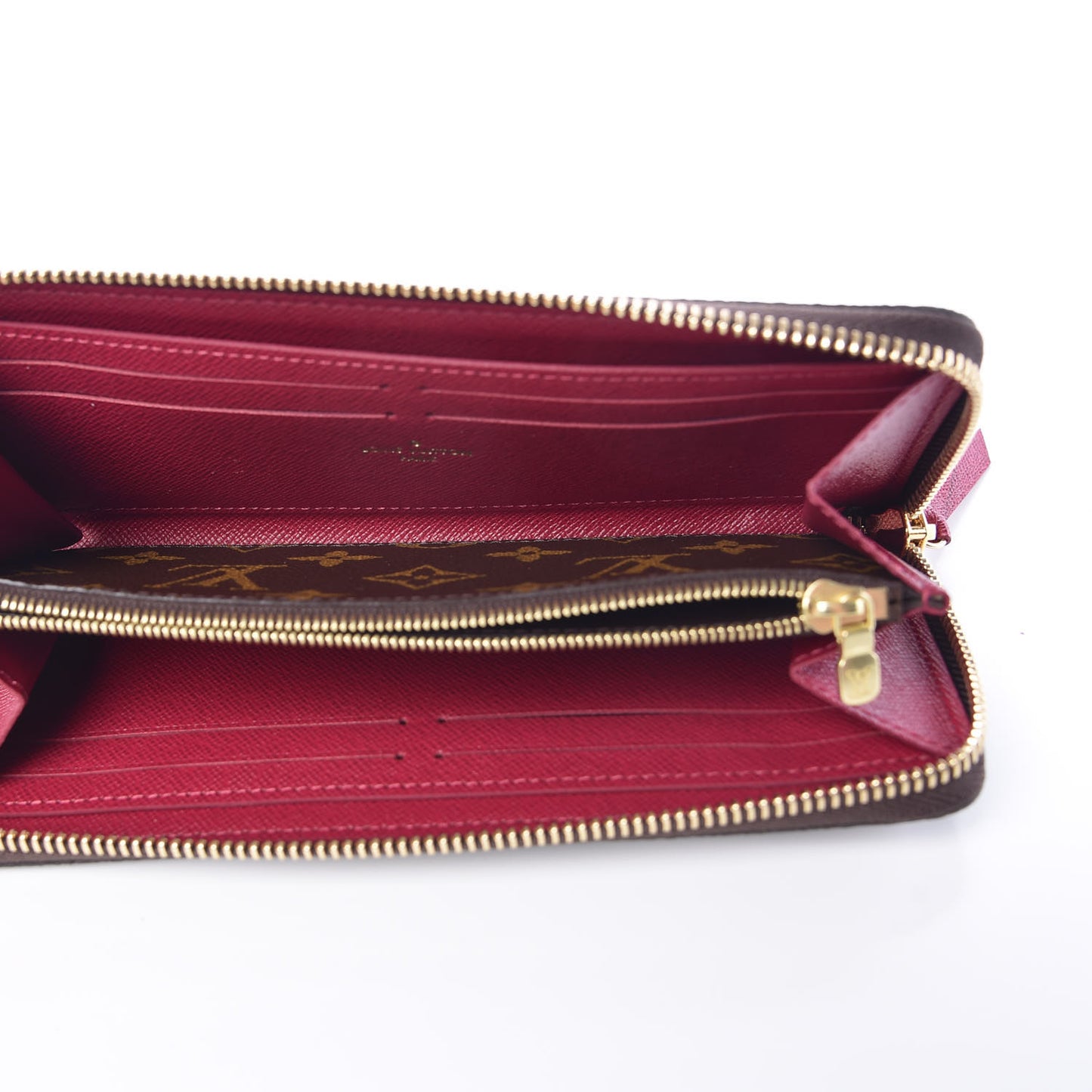 Monogram Clemence Wallet Fuchsia
