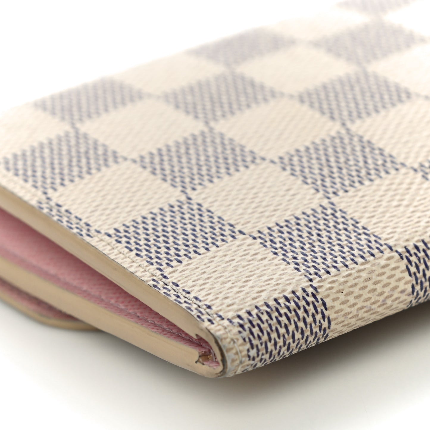 Damier Azur Emilie Wallet Rose Ballerine