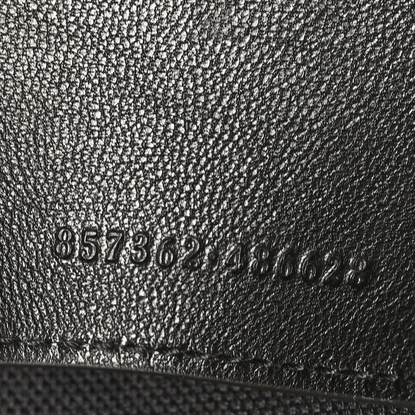 GG Grainy Calfskin Large Chain Shoulder Bag Black