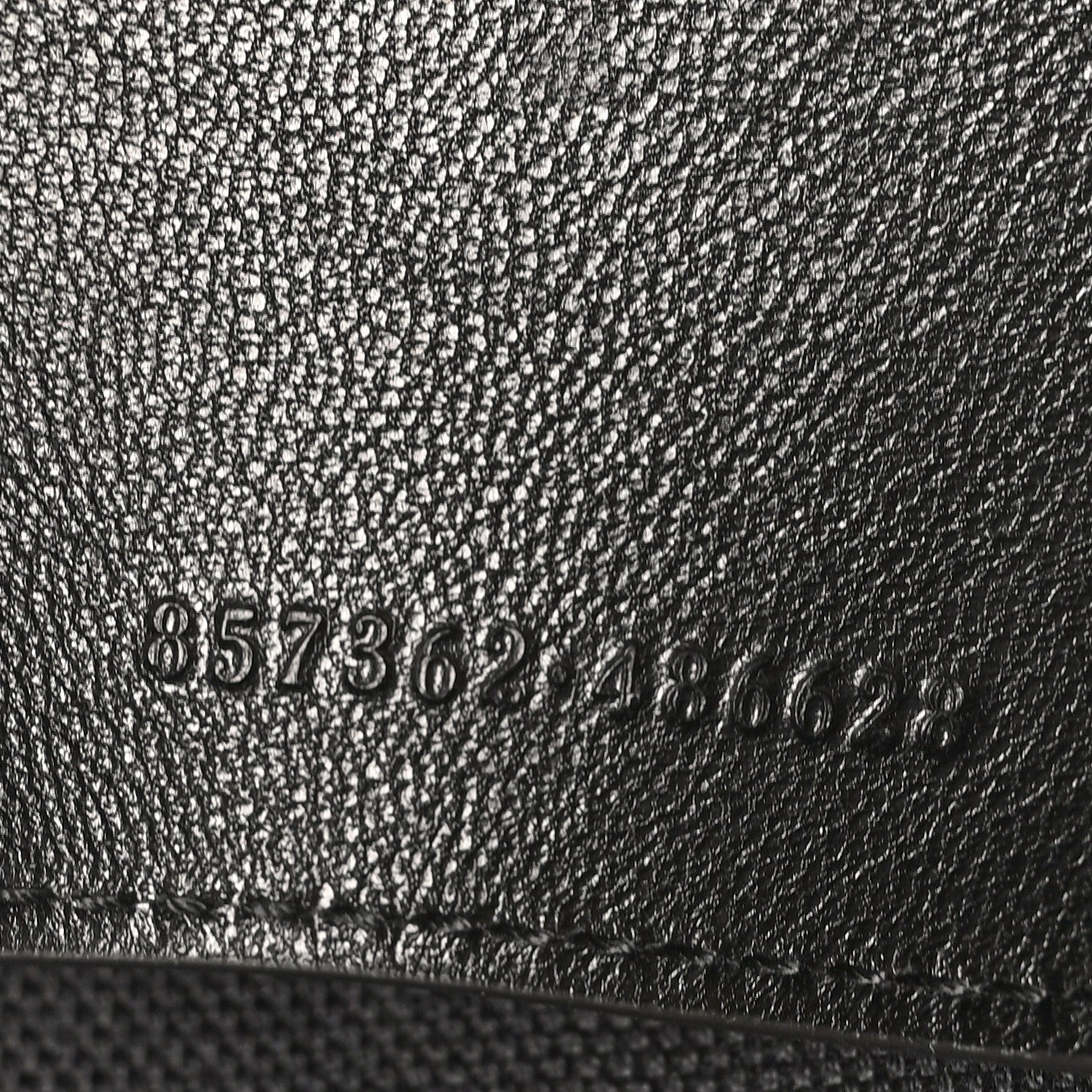 Gucci GG Grainy Calfskin Large Chain Shoulder Bag Black 7 of 10