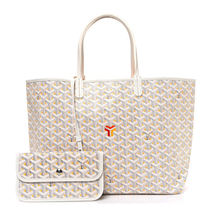 Goyard Goyardine Saint Louis Claire Voie PM White Yellow 3 of 11