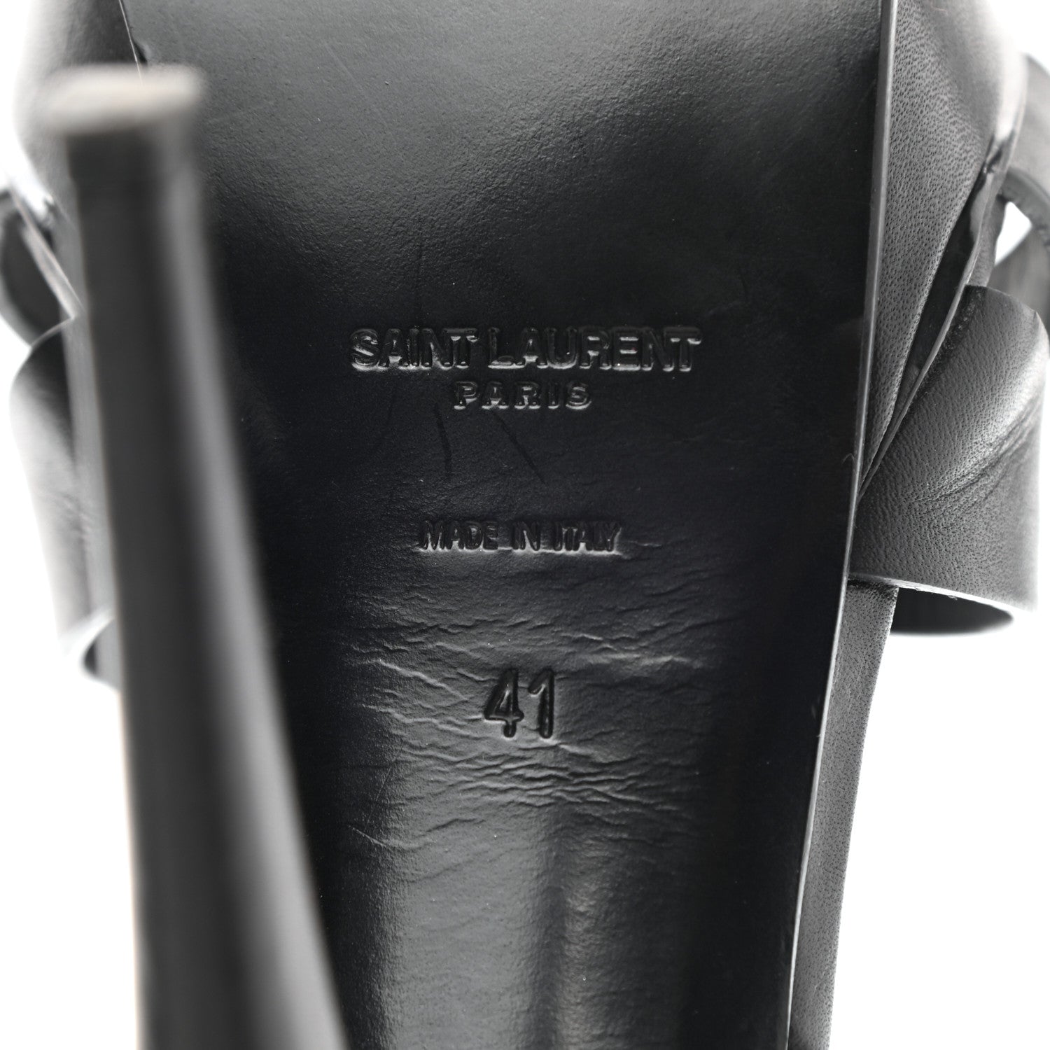 Saint Laurent Patent Tribute 105 Platform Sandals 41 Black 7 of 11