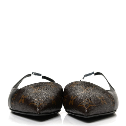 Louis Vuitton Patent Monogram Cherie Slingback Ballerina Flats 37.5 2 of 11