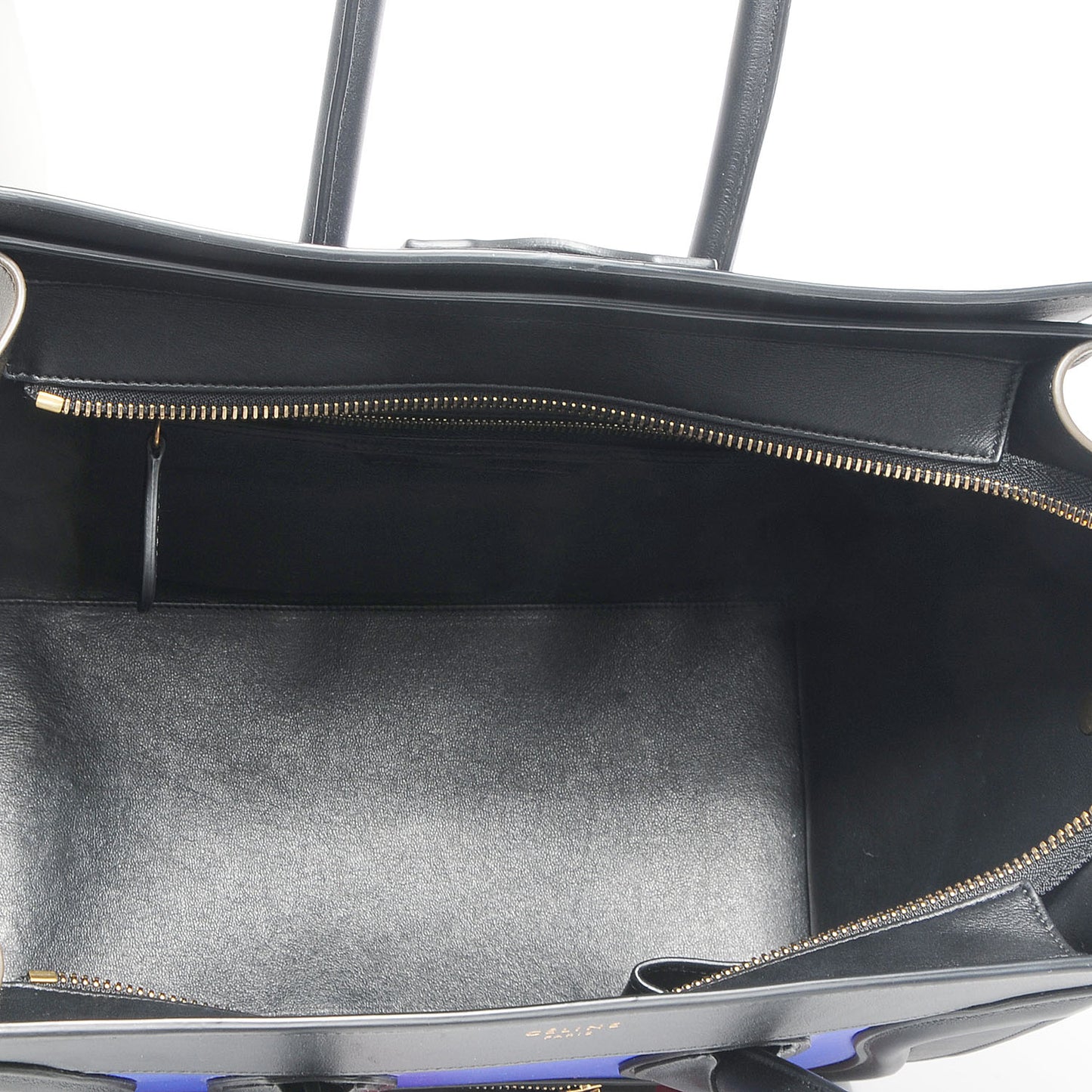 Smooth Calfskin Mini Tri-Color Luggage Indigo