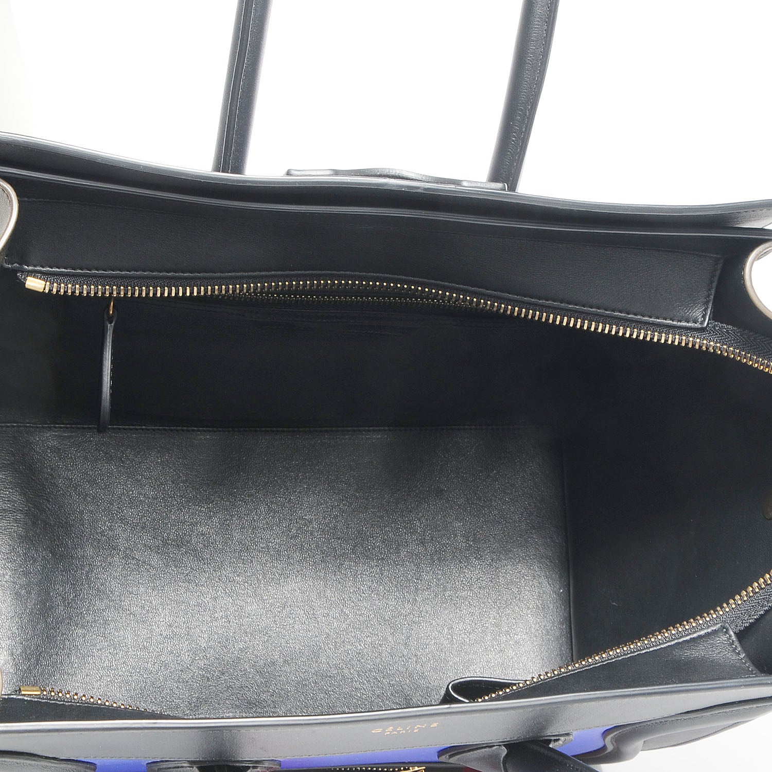 Celine Smooth Calfskin Mini Tri-Color Luggage Indigo 7 of 9