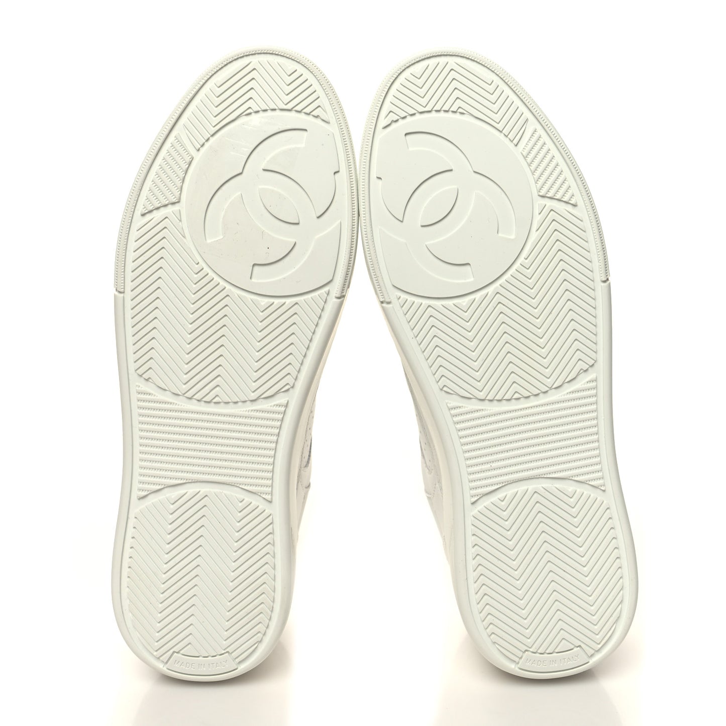 Calfskin CC Womens Sneakers 36 White