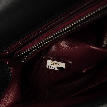Chanel Caviar Lizard Quilted Small Coco Handle Flap Black 7 of 7