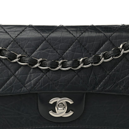 Chanel Aged Calfskin Quilted Medium Double Flap Black 8 of 12