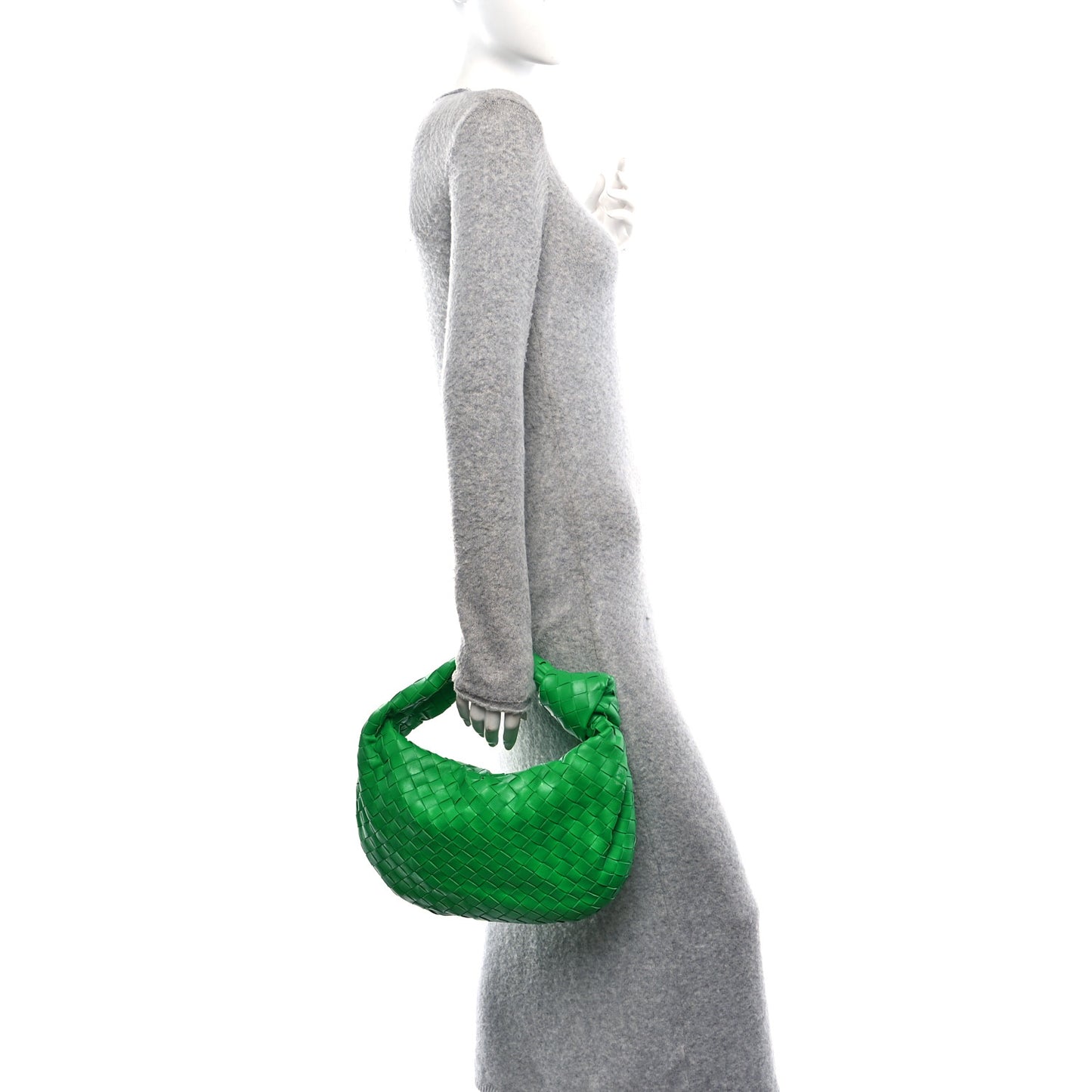 Nappa Intrecciato Teen Jodie Hobo Parakeet