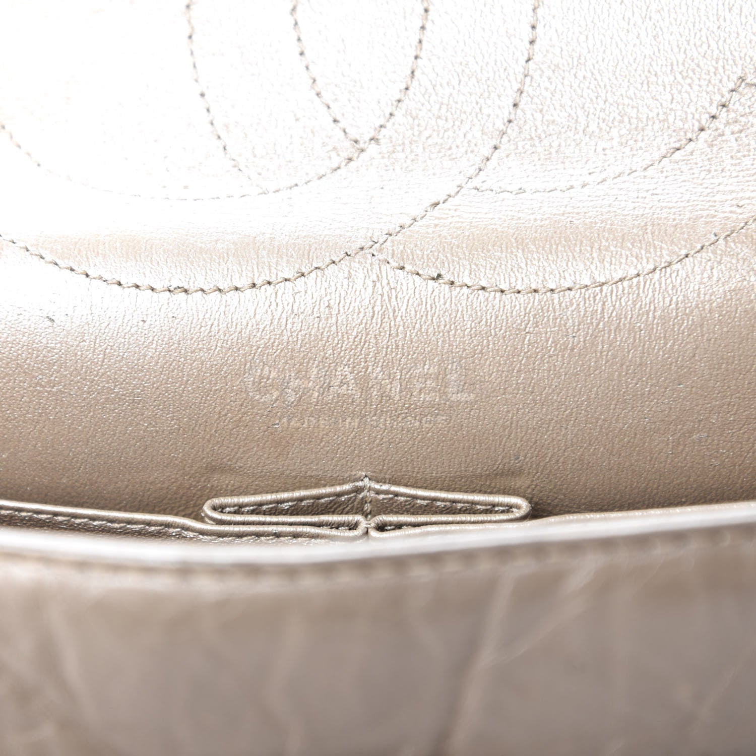Chanel Metallic Aged Calfskin Quilted 2.55 Reissue 227 Flap Grey 9 of 11