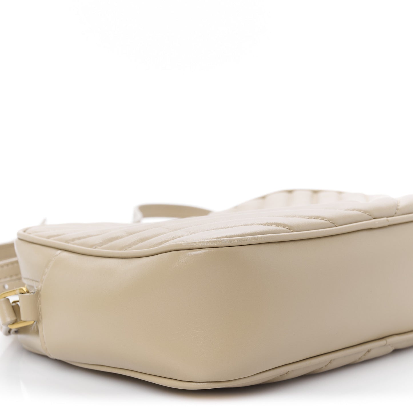 Calfskin Matelasse Monogram Lou Camera Bag Dark Beige