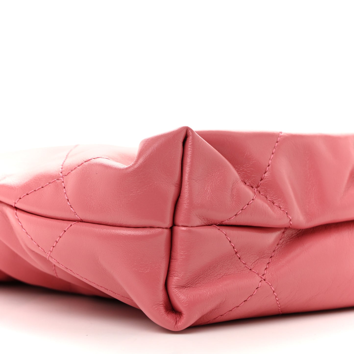 Shiny Calfskin Quilted Mini Chanel 22 Pink