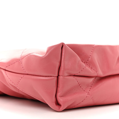 Chanel Shiny Calfskin Quilted Mini Chanel 22 Pink 9 of 11