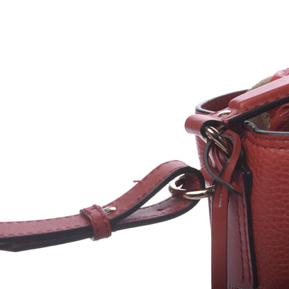 Burberry Grainy Calfskin Medium Ashby Hobo Cadmium Red 13 of 13