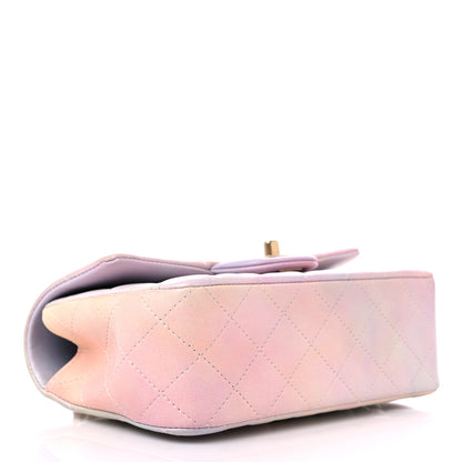 Chanel Lambskin Quilted Ombre Mini Top Handle Rectangular Flap Pink Multicolor 4 of 9