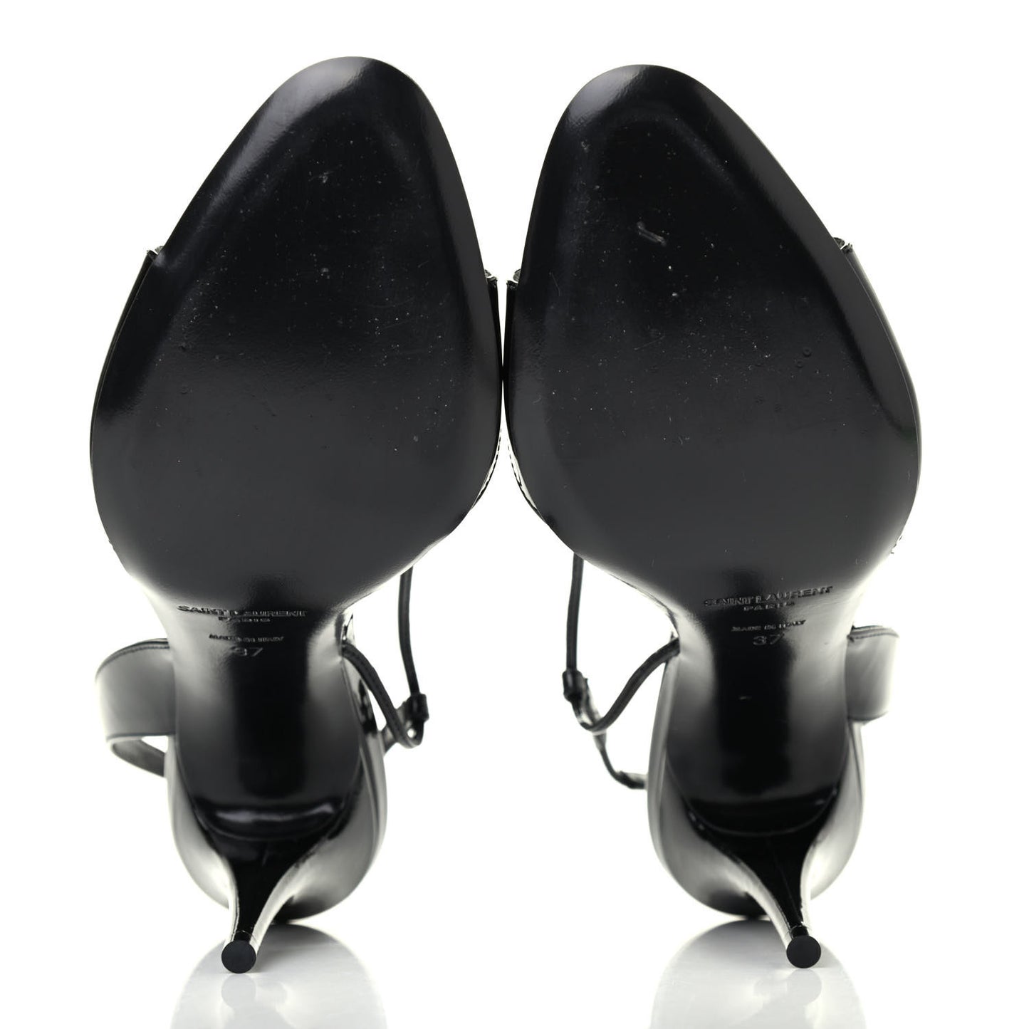 Patent Calfskin Anouk 110 Sandals 37 Black