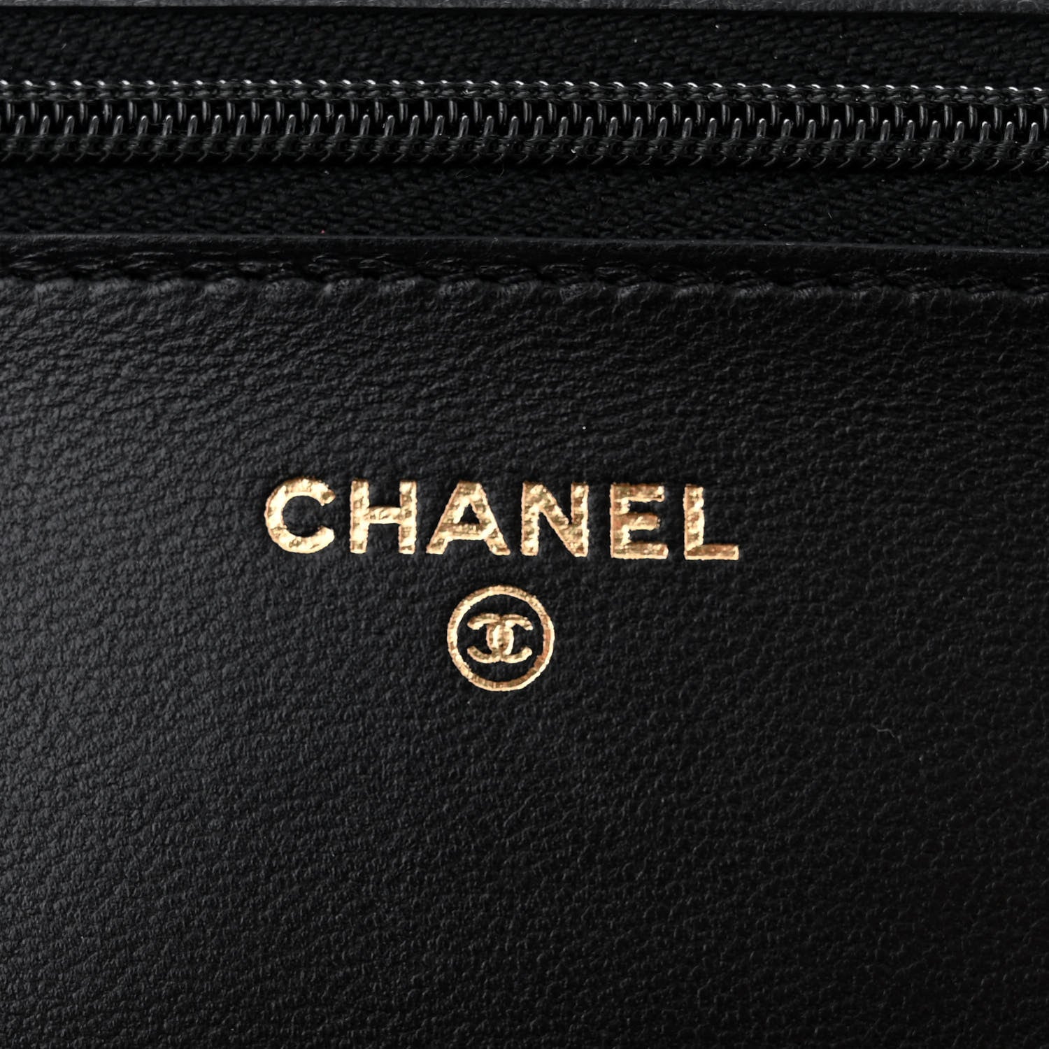 Chanel Lambskin Quilted Wallet On Chain WOC Black 6 of 14