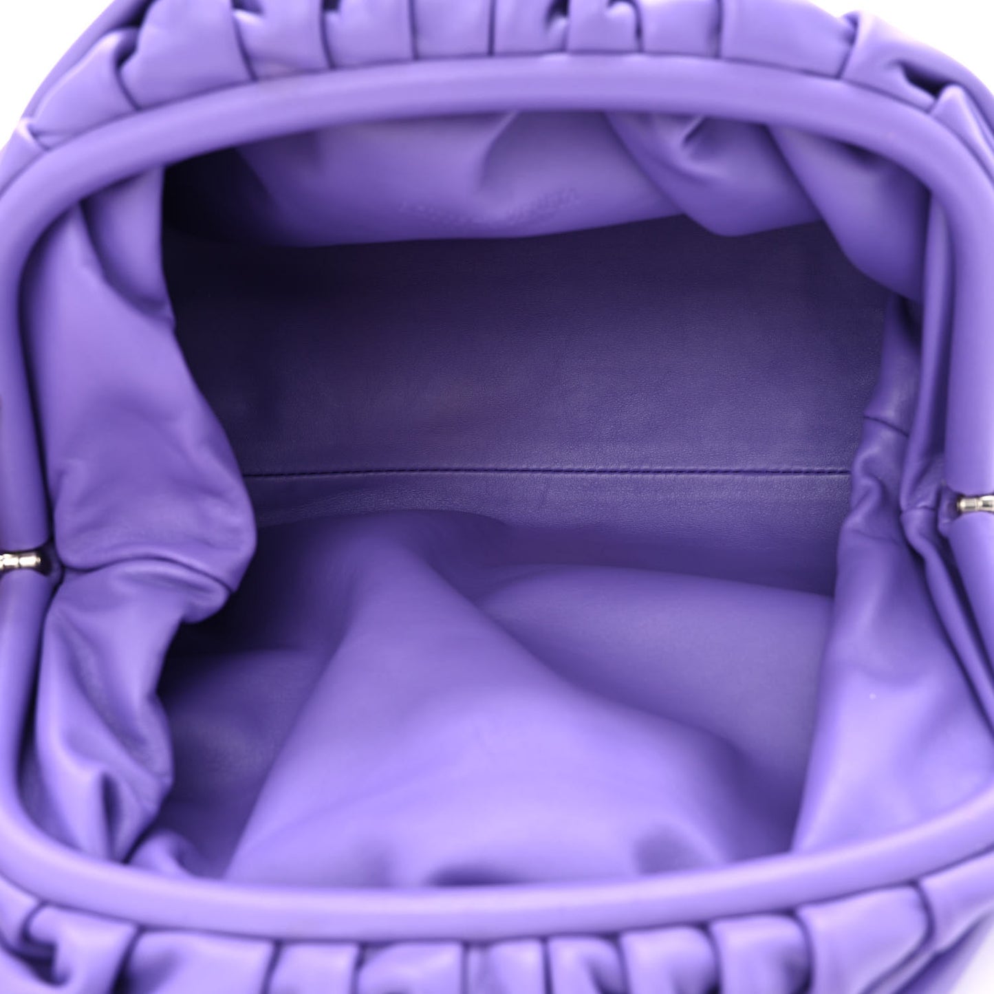 Smooth Butter Calf The Pouch Oversized Clutch Purple