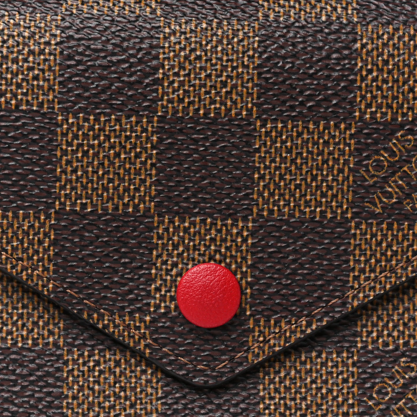 Damier Ebene Victorine Wallet Red