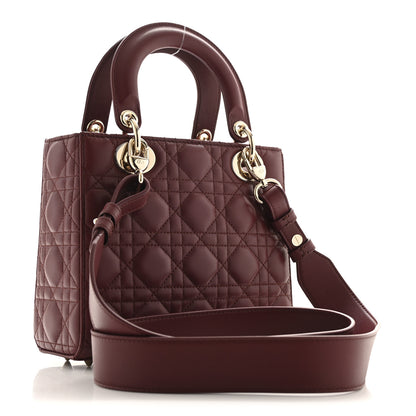 Christian Dior Lambskin Cannage Small My ABCDior Lady Bordeaux 3 of 10